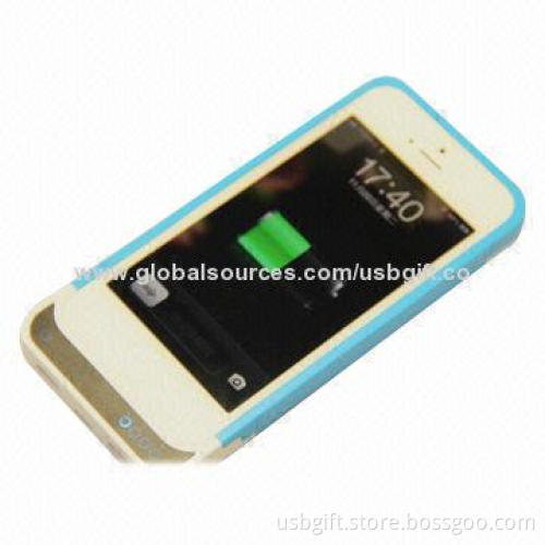 Emergency Mobile Phone Power Bank with structure of silicone and ABS, DC 1A output